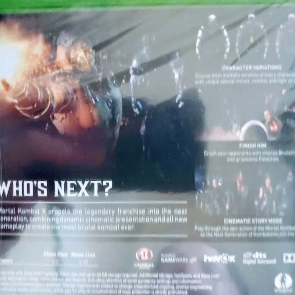 Mortal Kombat X Microsoft Xbox One Video Game Warner Bros Fighting New Sealed